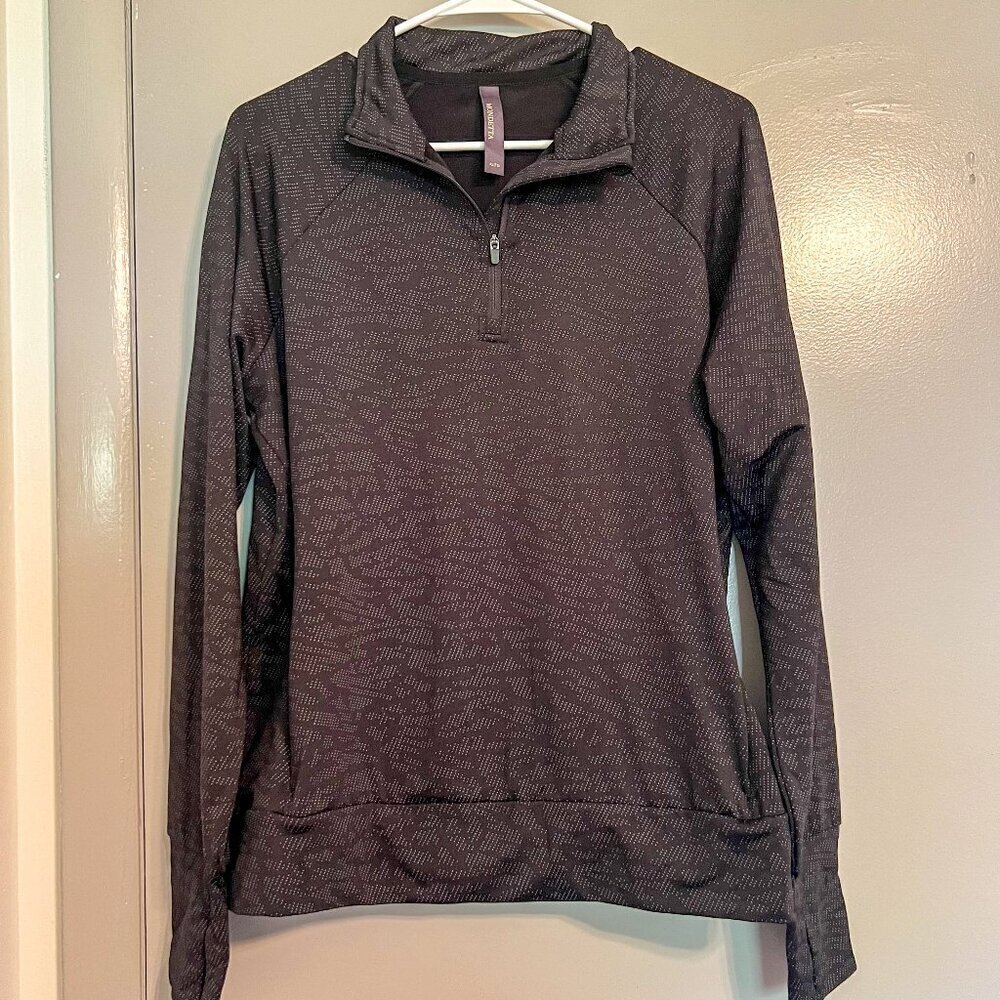 Mondetta Women's Black Track Quarter-Zip Jacket Size XL